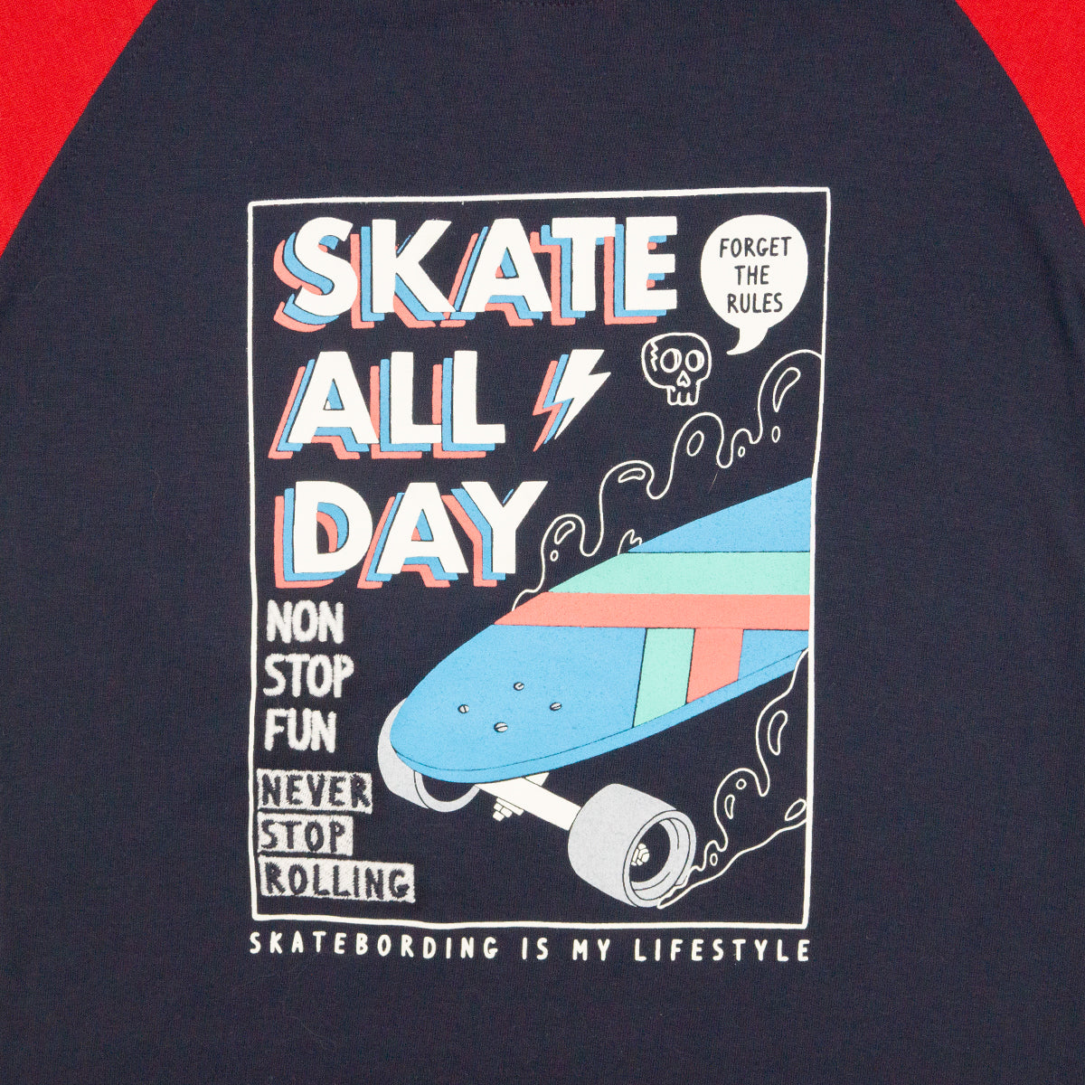 Playera Cuello Redondo Skate Juvenil