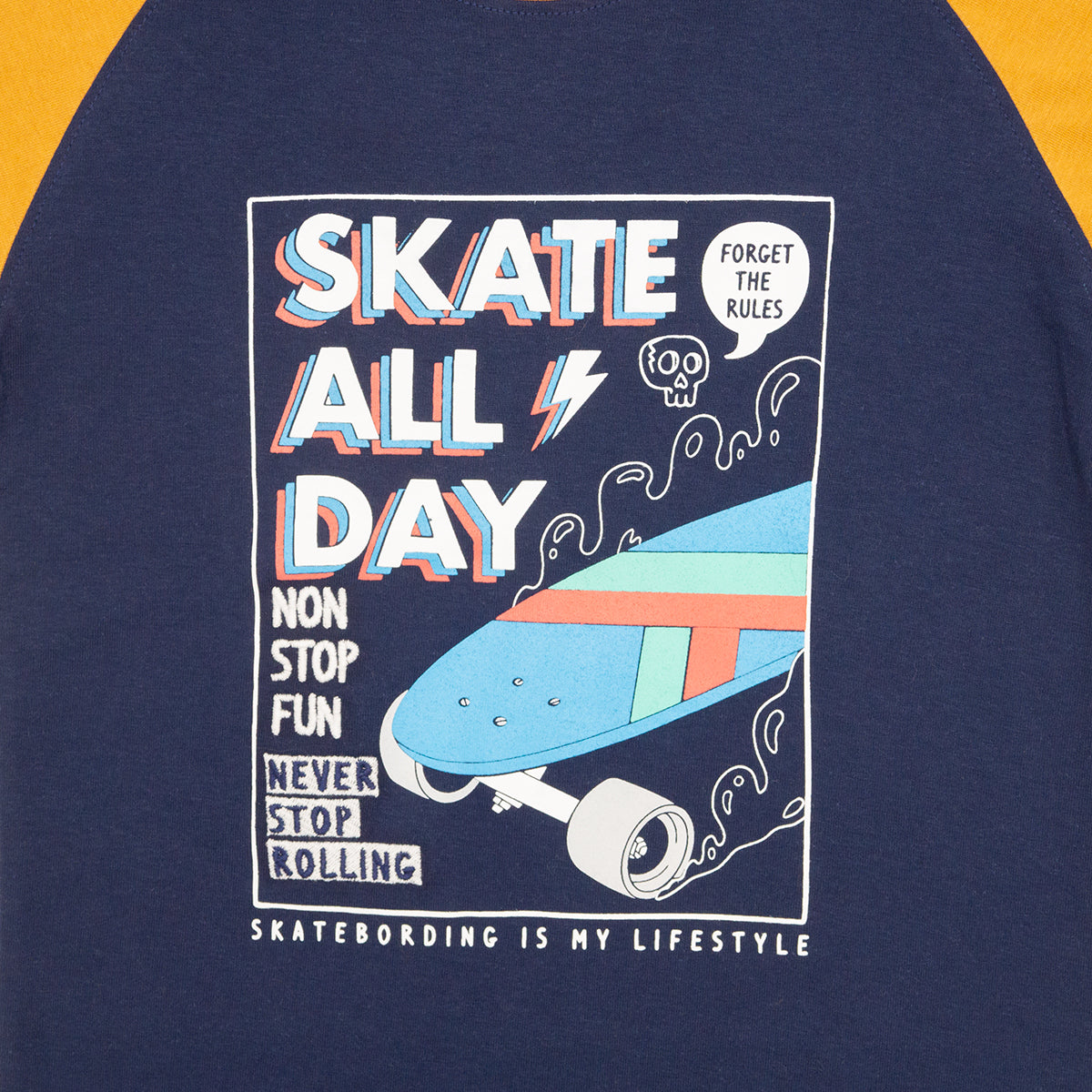 Playera Cuello Redondo Skate Juvenil
