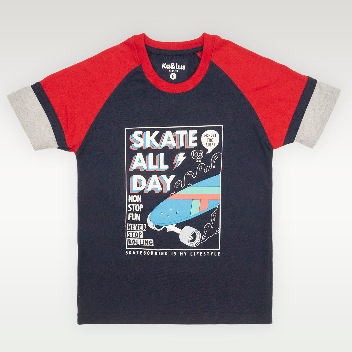 Playera Cuello Redondo Skate Juvenil