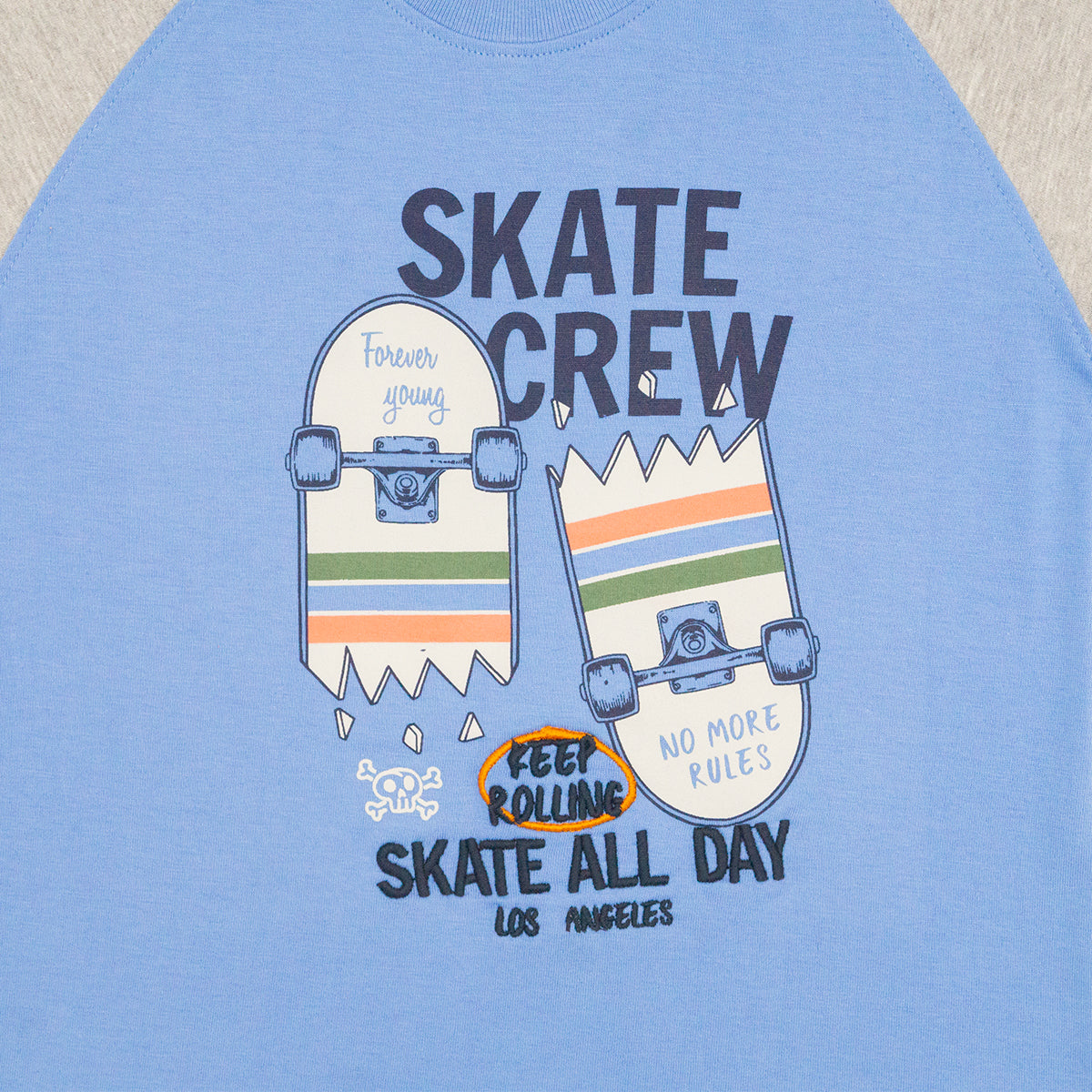Playera Cuello Redondo Skate Juvenil