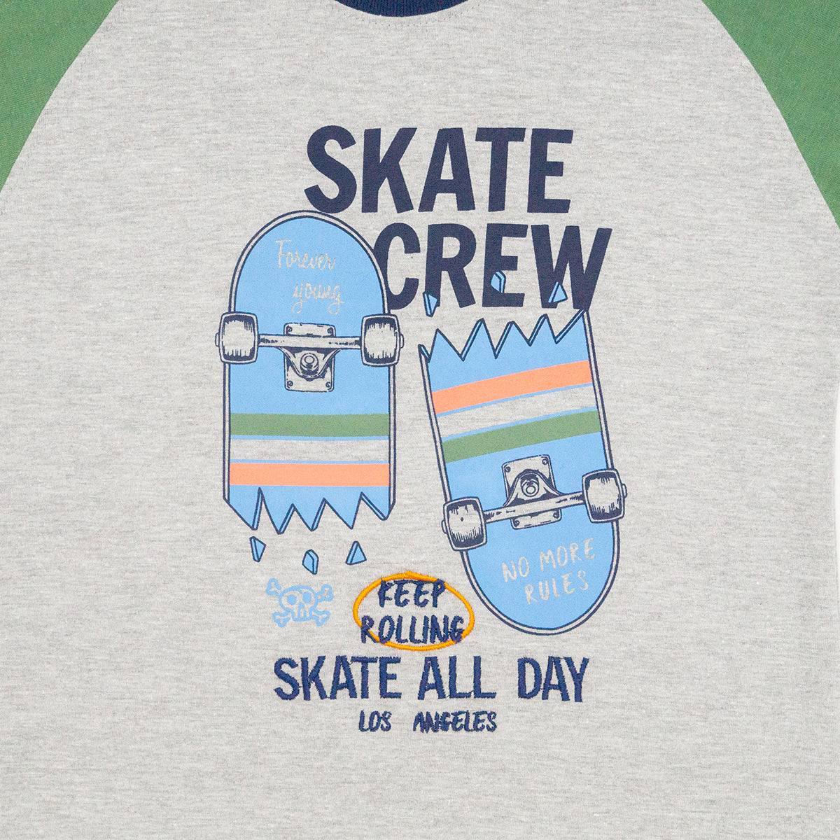 Playera Cuello Redondo Skate Juvenil