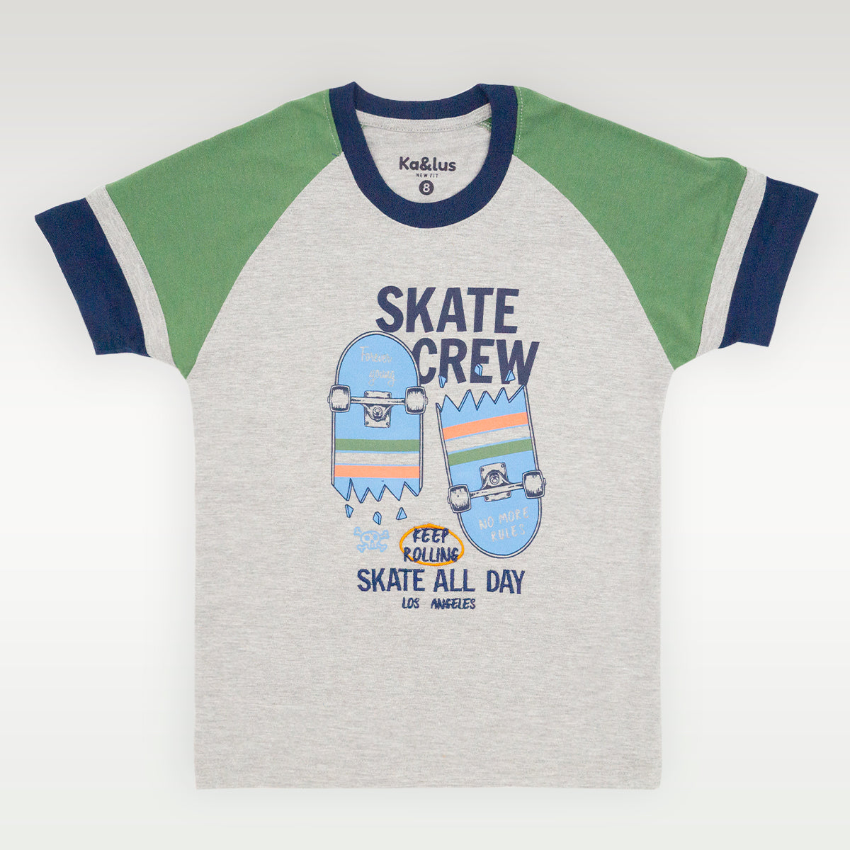 Playera Cuello Redondo Skate Juvenil