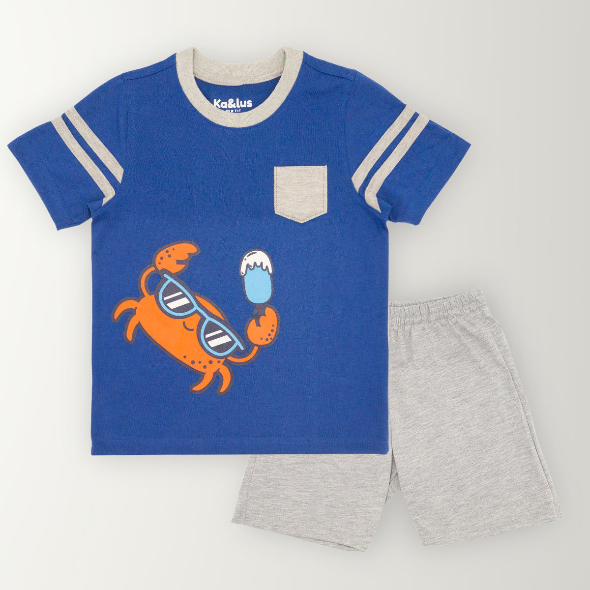Conjunto BEACH infantil playera + short a combinación