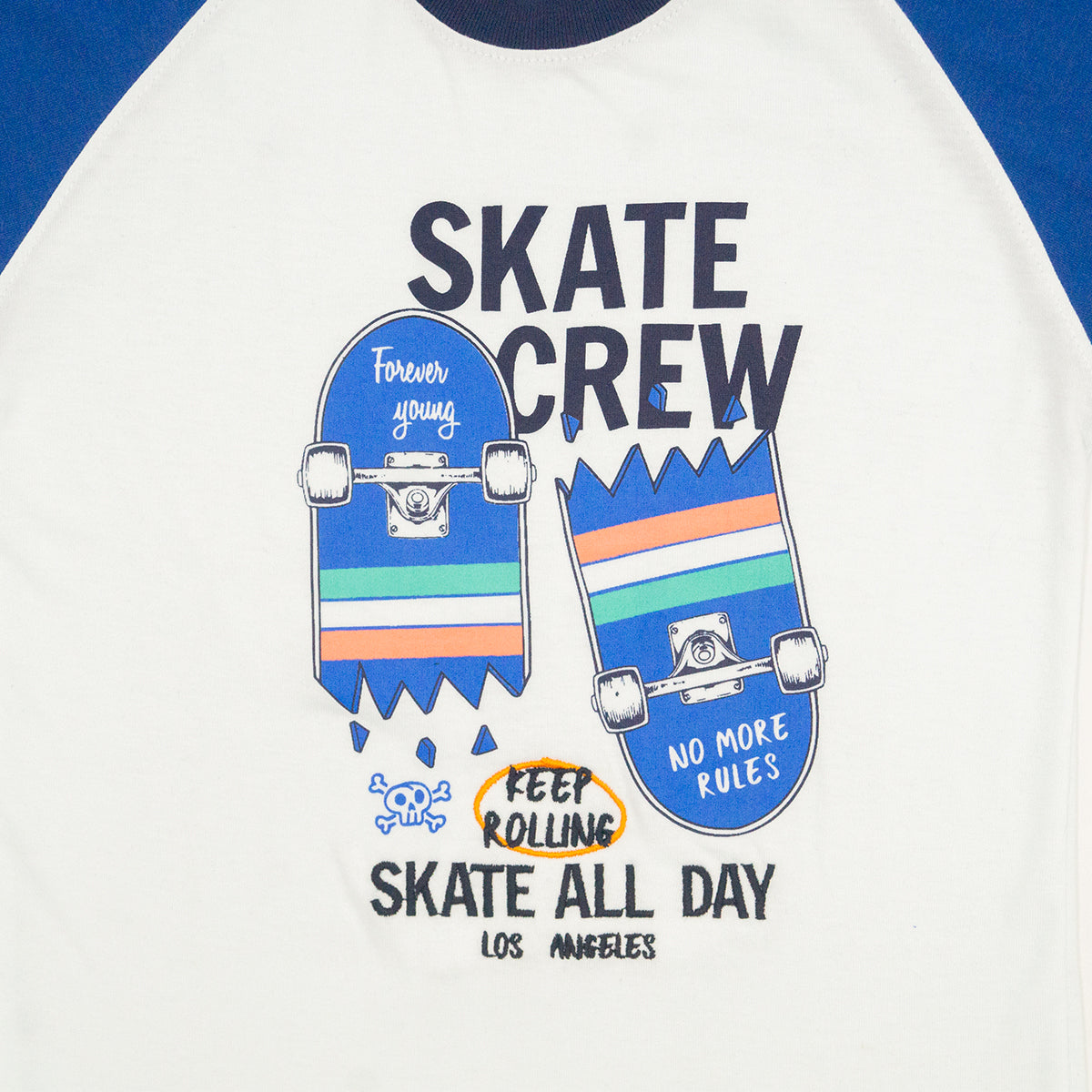Playera Cuello Redondo Skate Juvenil