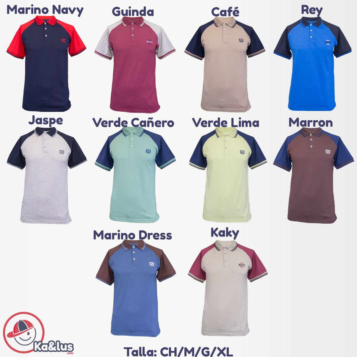 Playera Polo Manga Ranglan