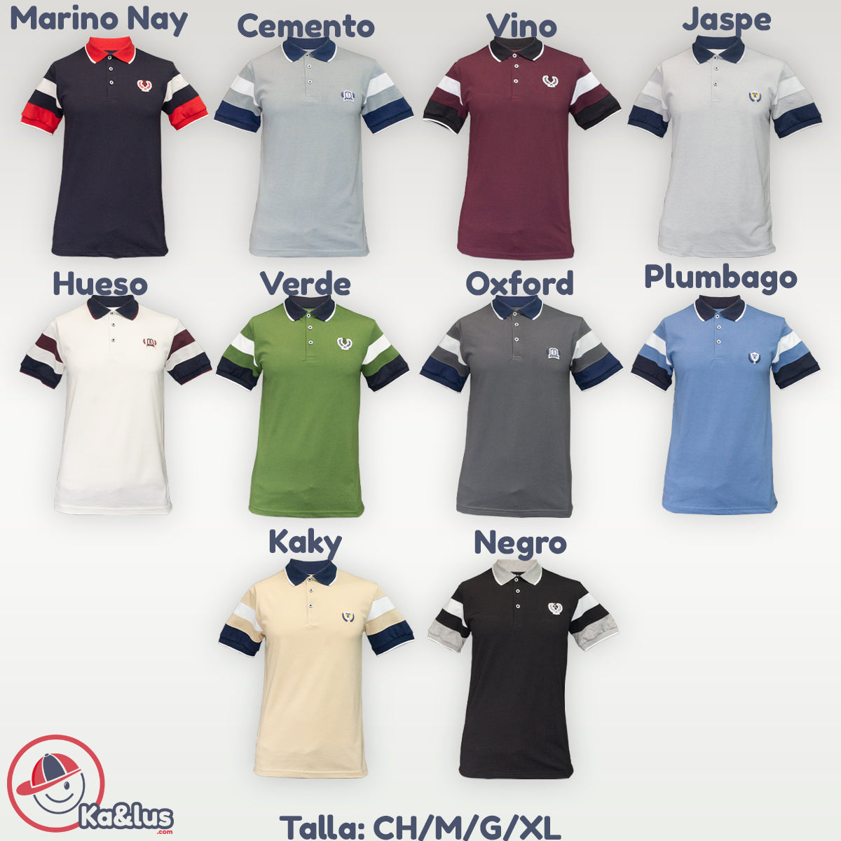 Playera Polo para Caballero FRANJAS