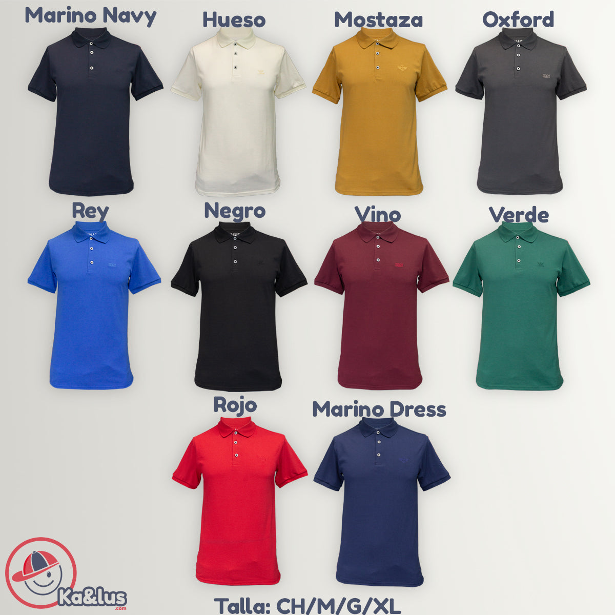 Playera polo LISO para caballero