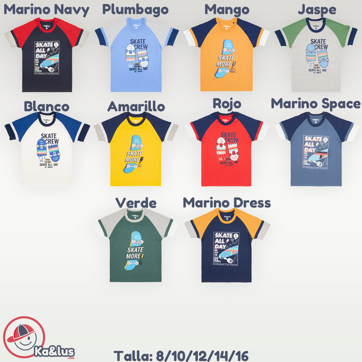 Playera Cuello Redondo Skate Juvenil