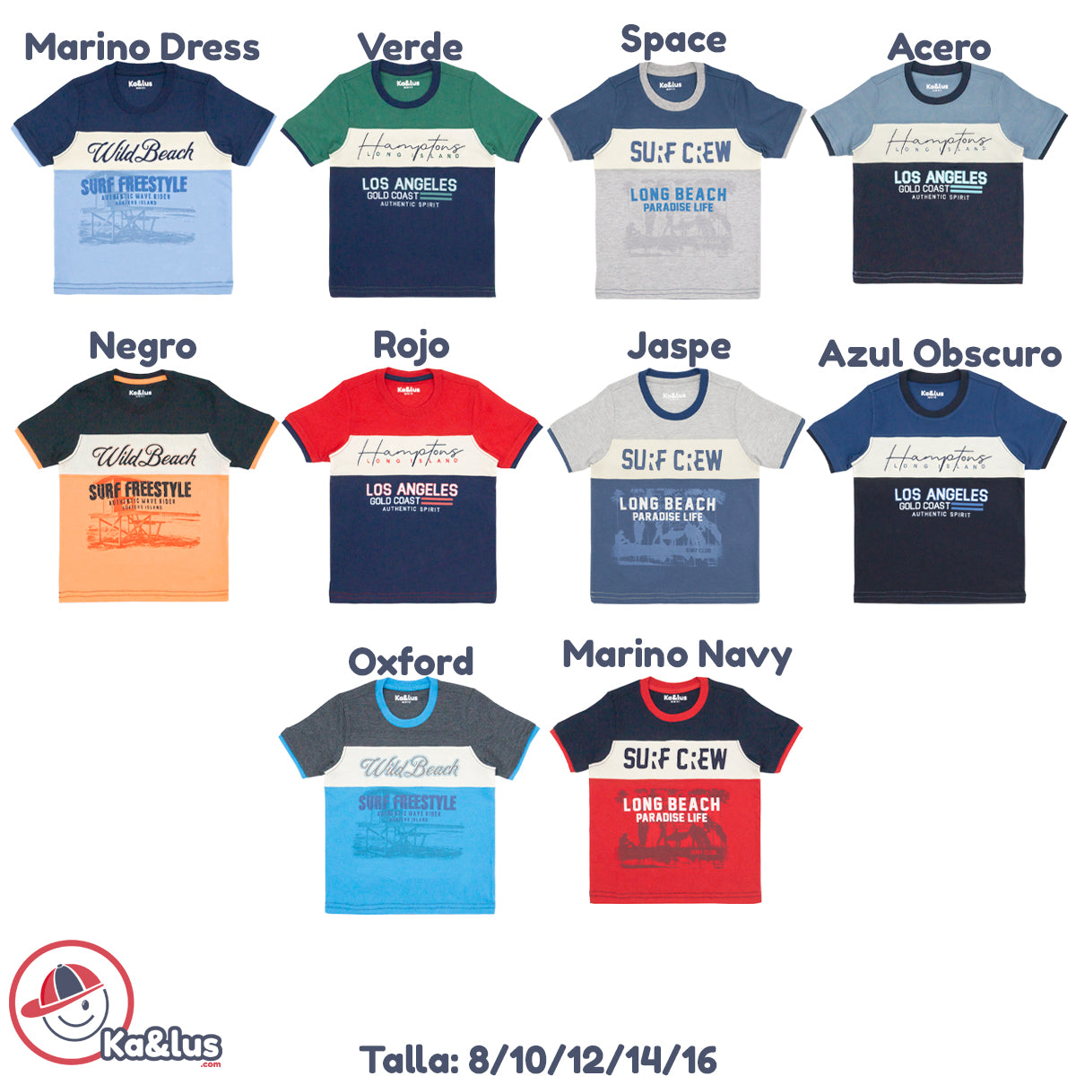 Playera Cuello Redondo BEACH Juvenil