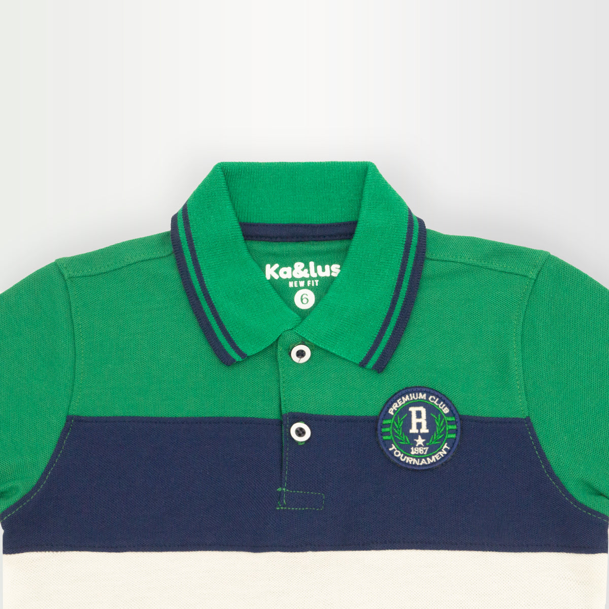 Playera polo BLOQUES manga corta Infantil