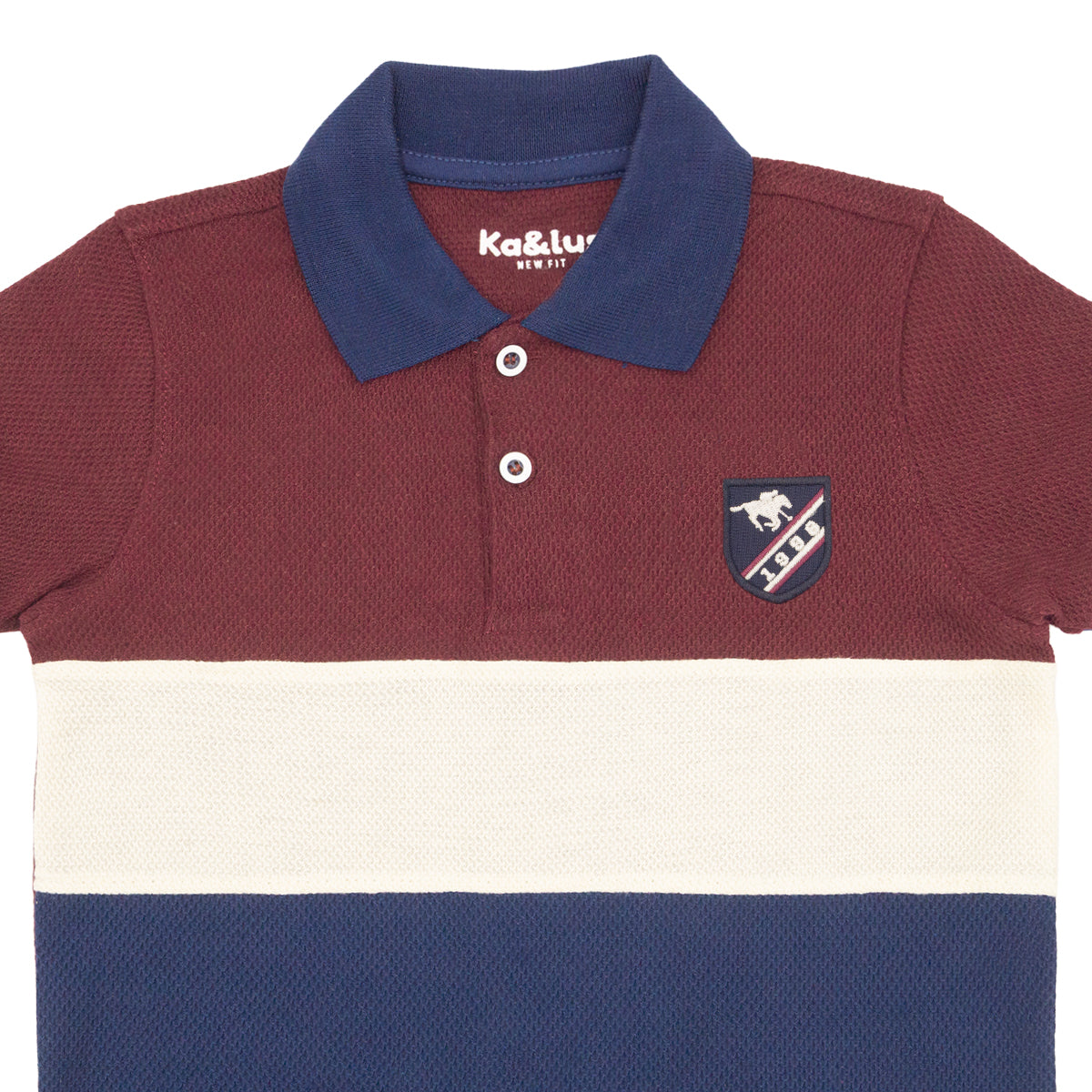 Playera Pique Bloques Juvenil