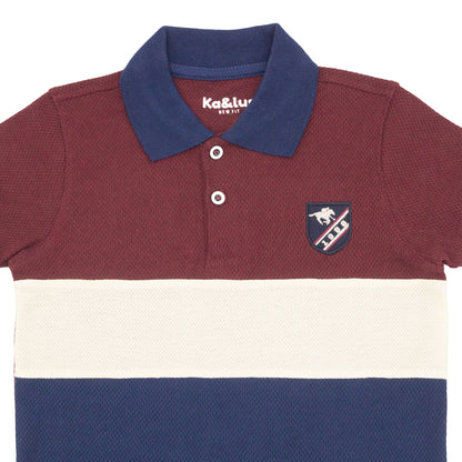 Playera Pique Bloques Juvenil