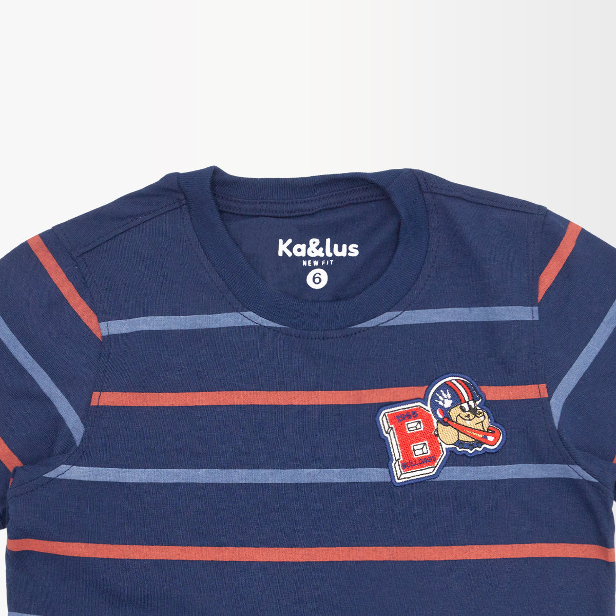 Playera Cuello Redondo Rayas Infantil