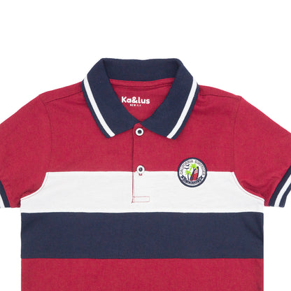 Playera Polo Infantil Bloques