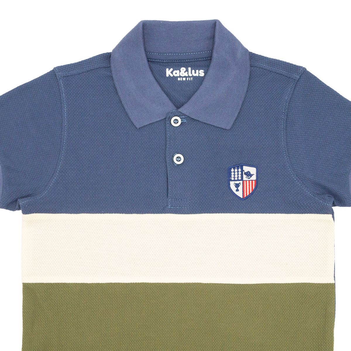 Playera Pique Bloques Juvenil