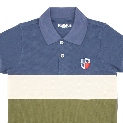 Playera Pique Bloques Juvenil