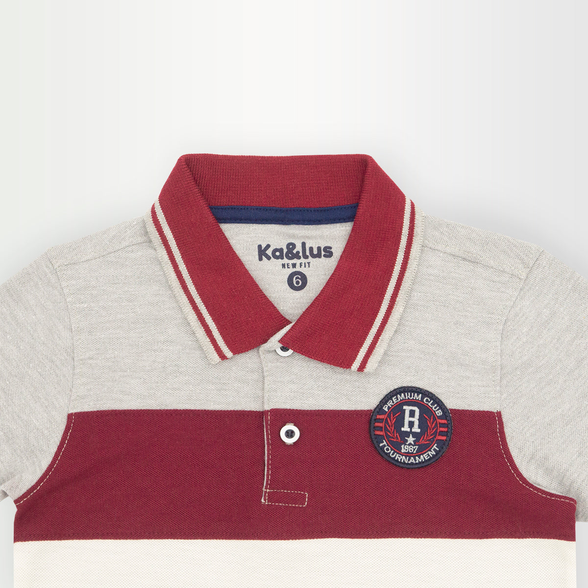 Playera polo BLOQUES manga corta Infantil