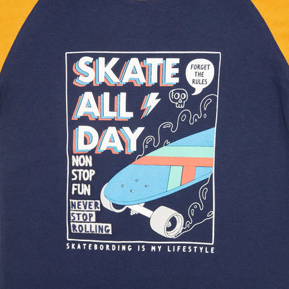 Playera Cuello Redondo Skate Juvenil