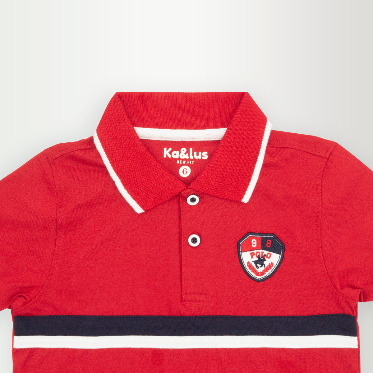 Playera polo LINE manga corta infantil