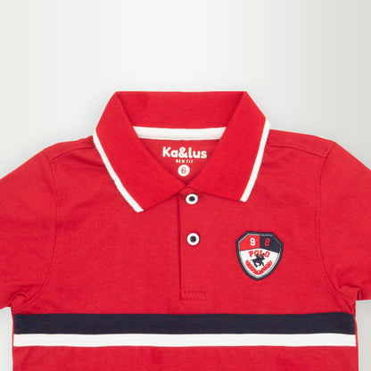 Playera polo LINE manga corta infantil