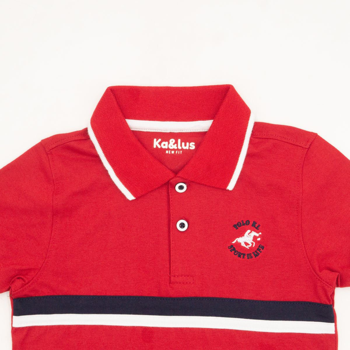 Playera polo LINE manga corta juvenil