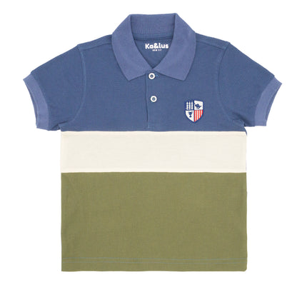Playera Pique Bloques Juvenil