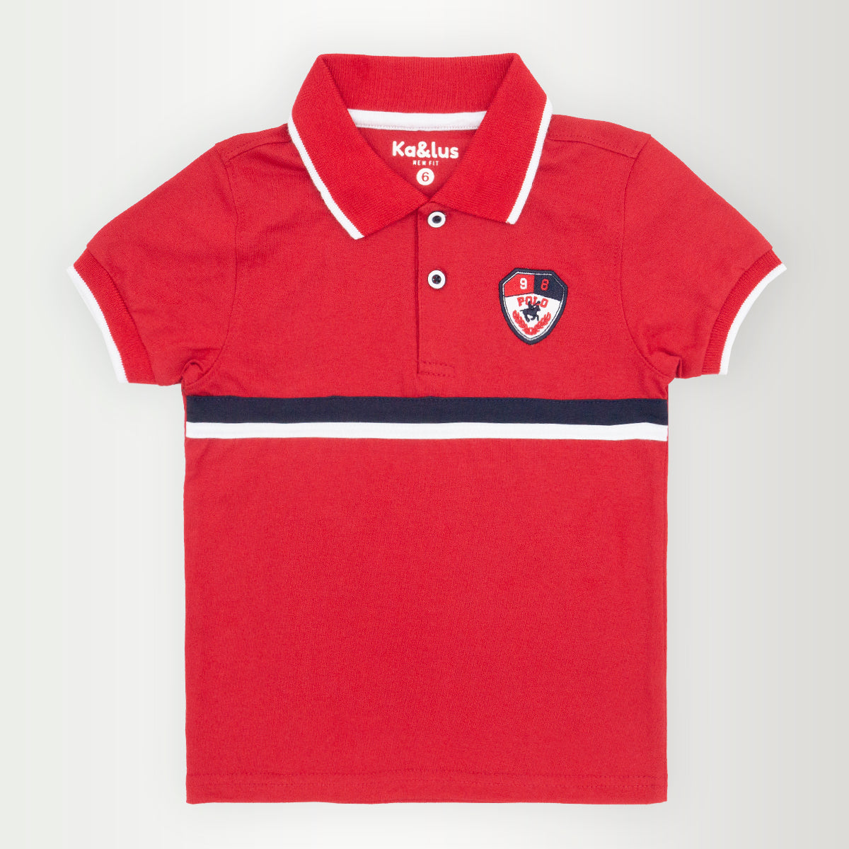 Playera polo LINE manga corta infantil