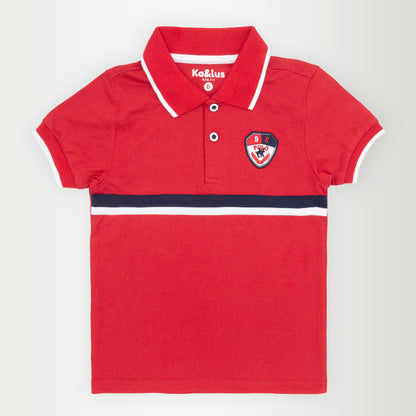 Playera polo LINE manga corta infantil