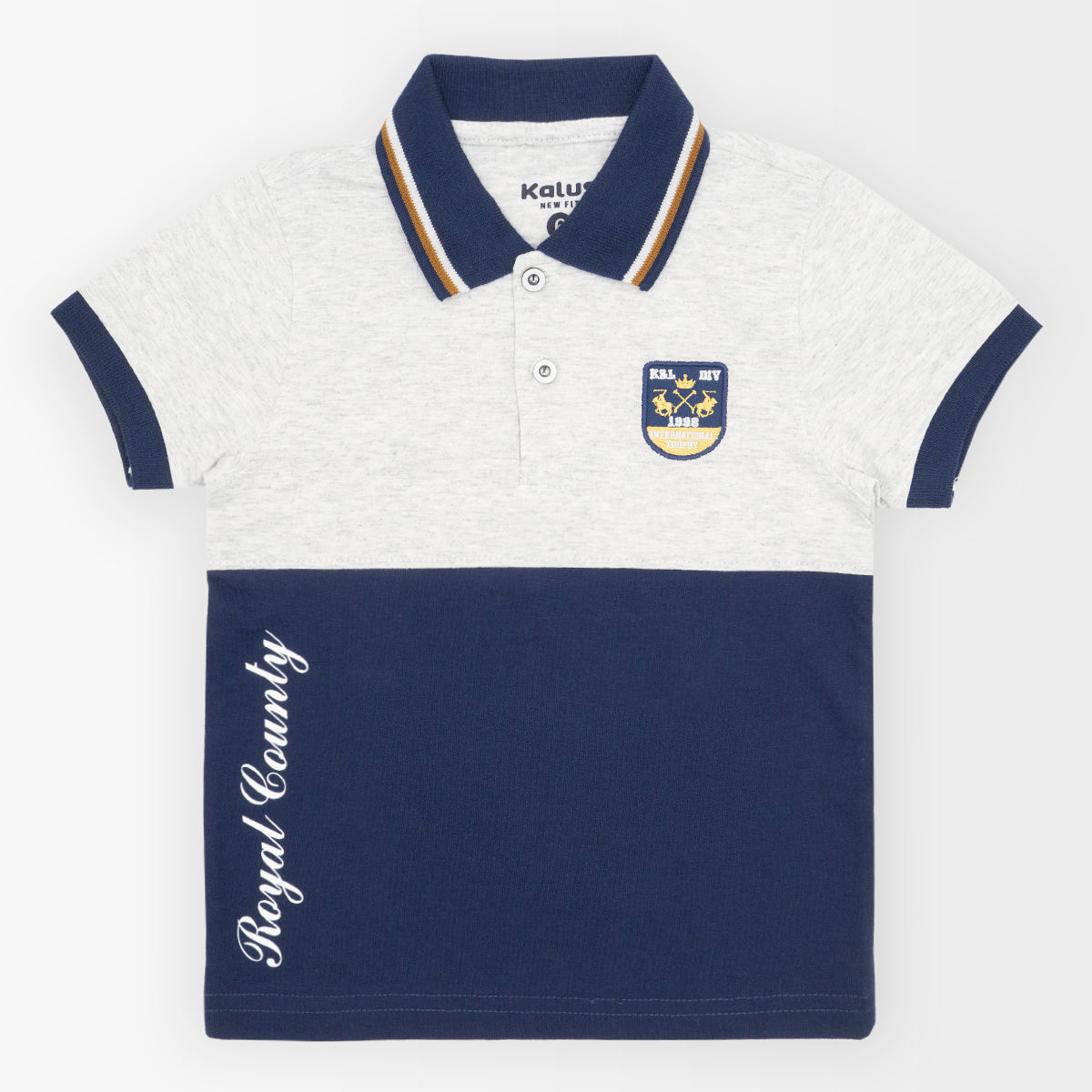 Playera polo COMBINADO infantil para niño