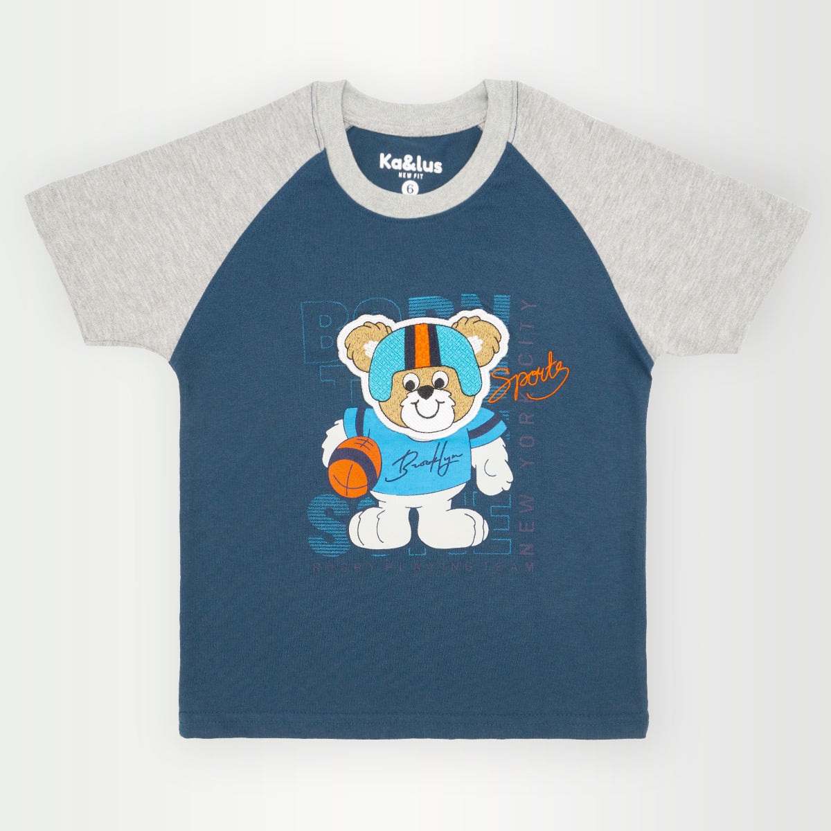 Playera redondo CARTOON infantil manga corta Kalus