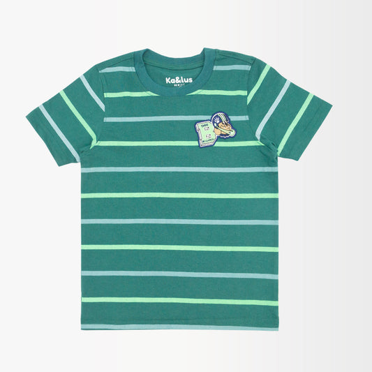 Playera Cuello Redondo Rayas Infantil