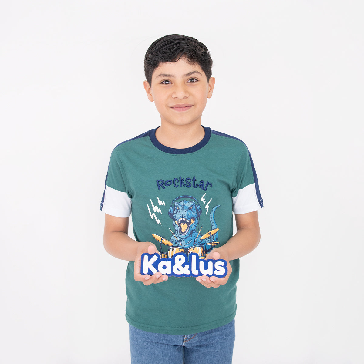 Playera Cuello Redondo Dino