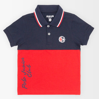 Playera polo COMBINADO infantil para niño