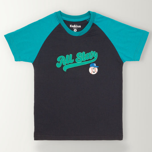Playera redondo RAPTOR manga corta para niño infantil