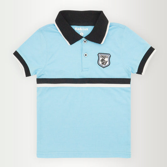 Playera polo LINE manga corta infantil