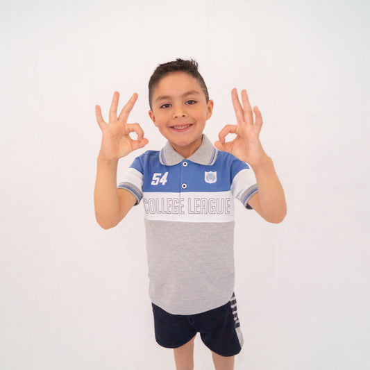 Playera Polo Letras Juvenil