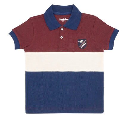 Playera Pique Bloques Juvenil