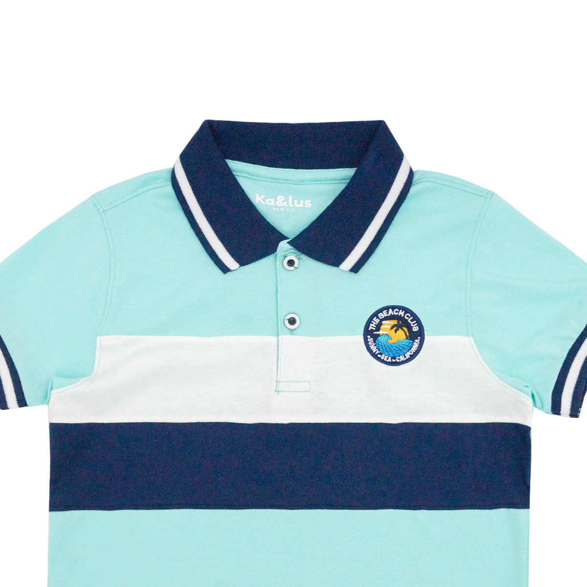 Playera Polo Infantil Bloques