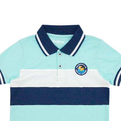 Playera Polo Infantil Bloques