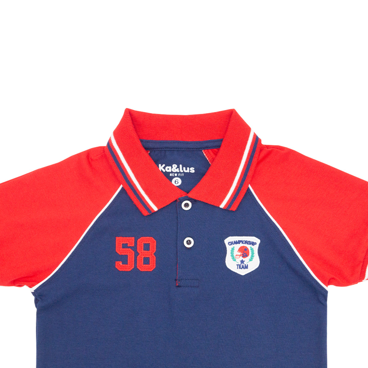 Playera polo mc MANGA RANGLA infantil