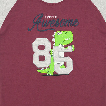 Playera redondo RAPTOR manga corta para niño infantil