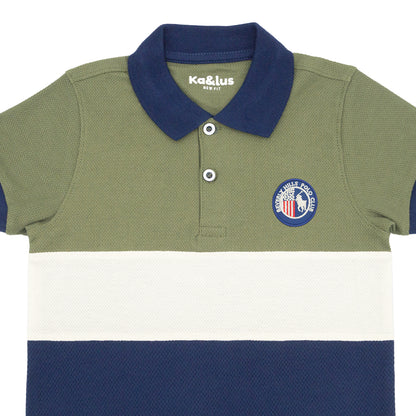Playera Pique Bloques Juvenil