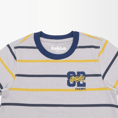 Playera Cuello Redondo Rayas Juvenil