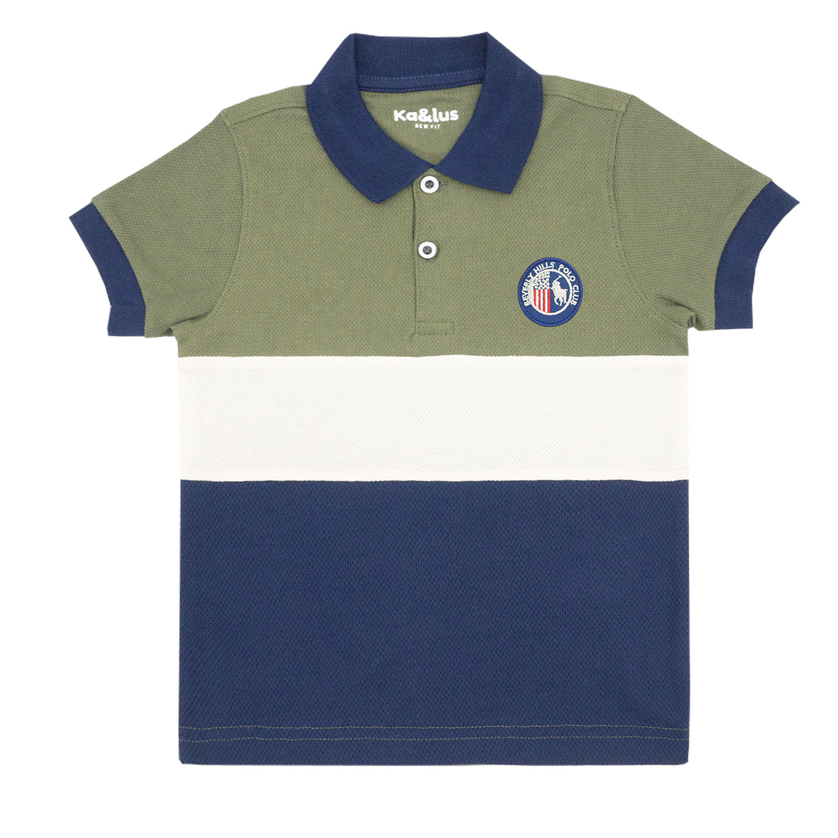 Playera Pique Bloques Juvenil
