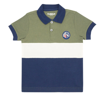 Playera Pique Bloques Juvenil