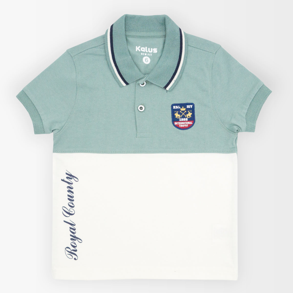 Playera polo COMBINADO infantil para niño