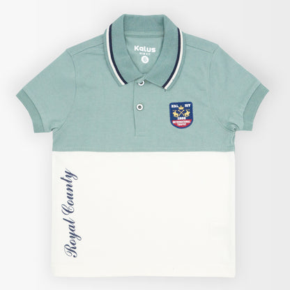 Playera polo COMBINADO infantil para niño