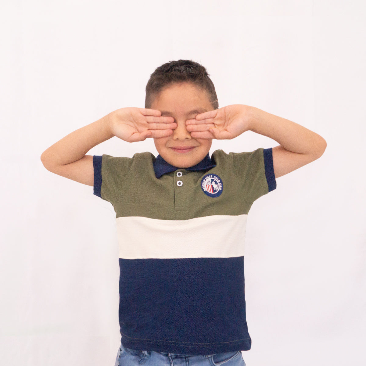 Playera Pique Bloques Juvenil