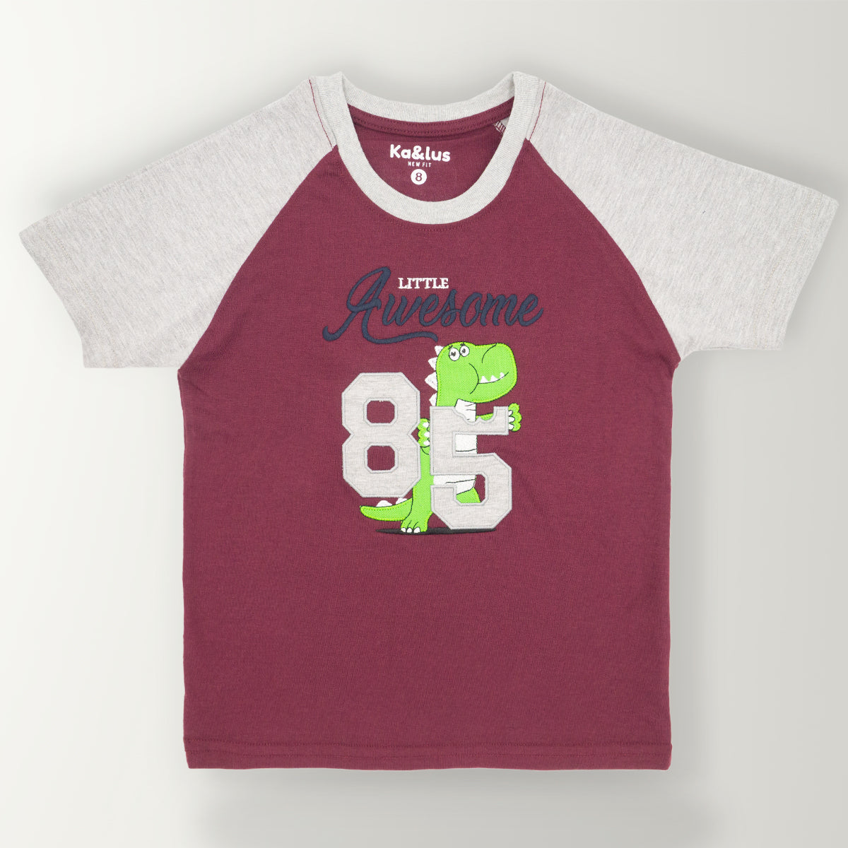 Playera redondo RAPTOR manga corta para niño infantil