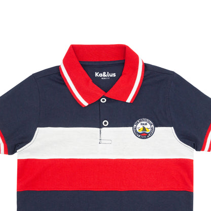 Playera Polo Infantil Bloques